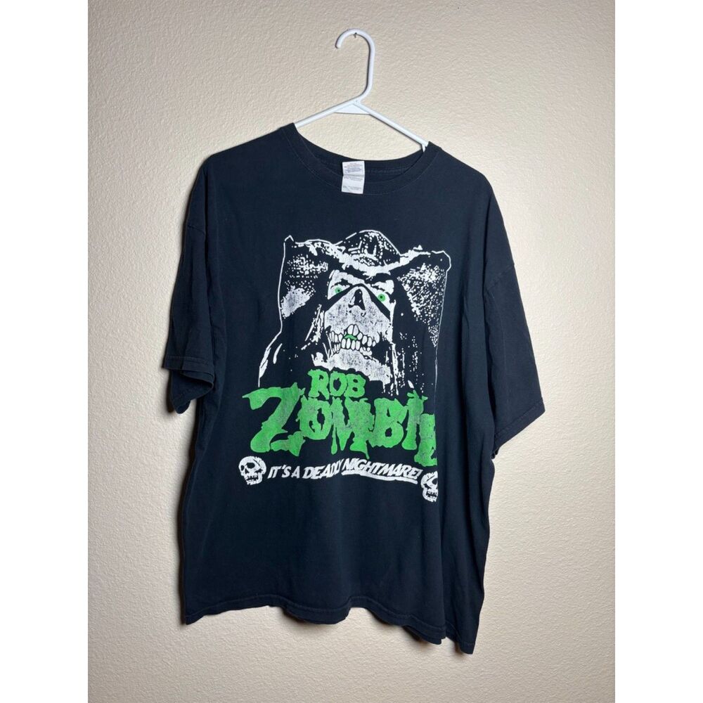 Gildan Rob Zombie Graphic Tee Shirt Its A Deadly Nightmare! Vintage Y2K Size 2XL